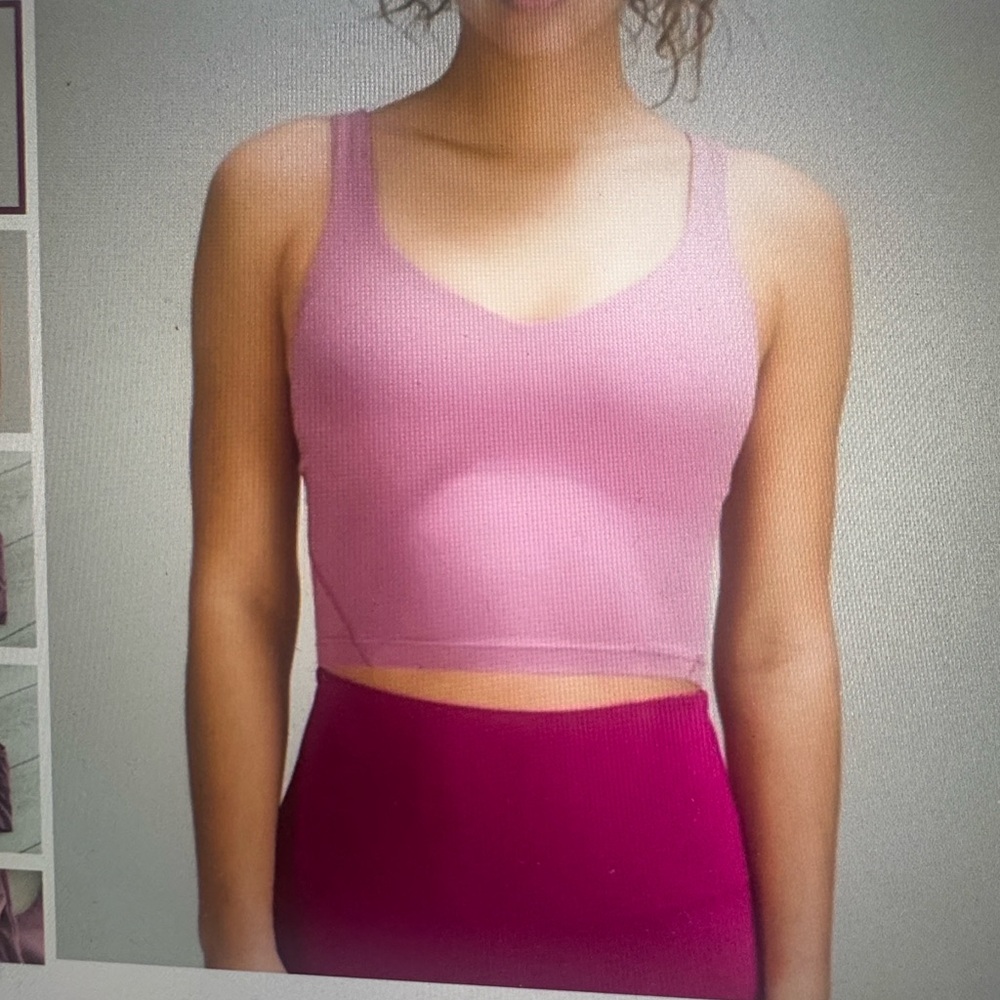 Lululemon align tank velvet dust size 0